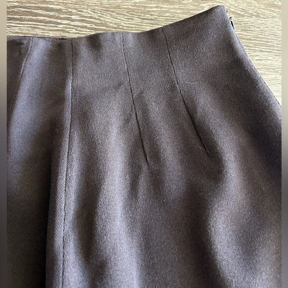 Vintage Emanuel Ungaro Brown Skirt Size 2 Petite Elegant Classic EUC Workwear - Picture 5 of 8